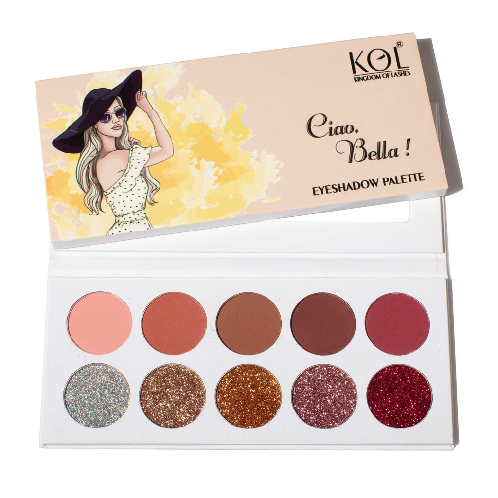 Ciao Bella - Matte & Glitter eyeshadow palette