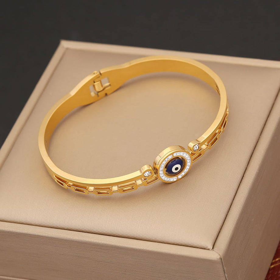 Geometric Evil Eye Stackable Charm Bracelets With Glaze And Blue Eyes Chain  Fashion Jewelry For Drop Delivery DHVFH From Lulu_baby, $4.84 | DHgate.Com